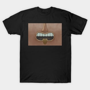 Brown Tiki Tongue Mask! T-Shirt